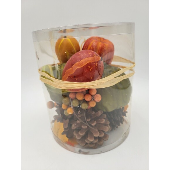 Autumn Theme Table Runner 72" & Faux Gourds Pinecones Thanksgiving Decor - Picture 10 of 13